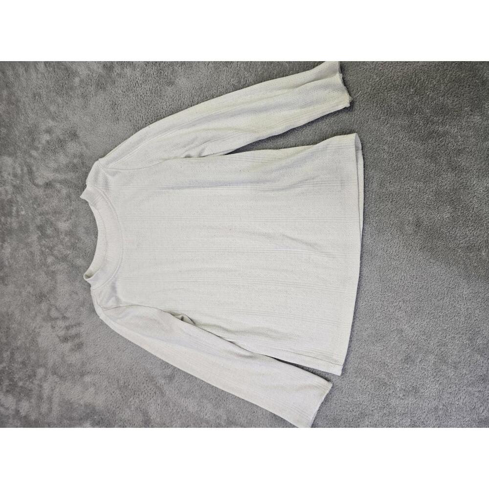 New Cat and Jack 18m girls long sleeve cream textured shirt